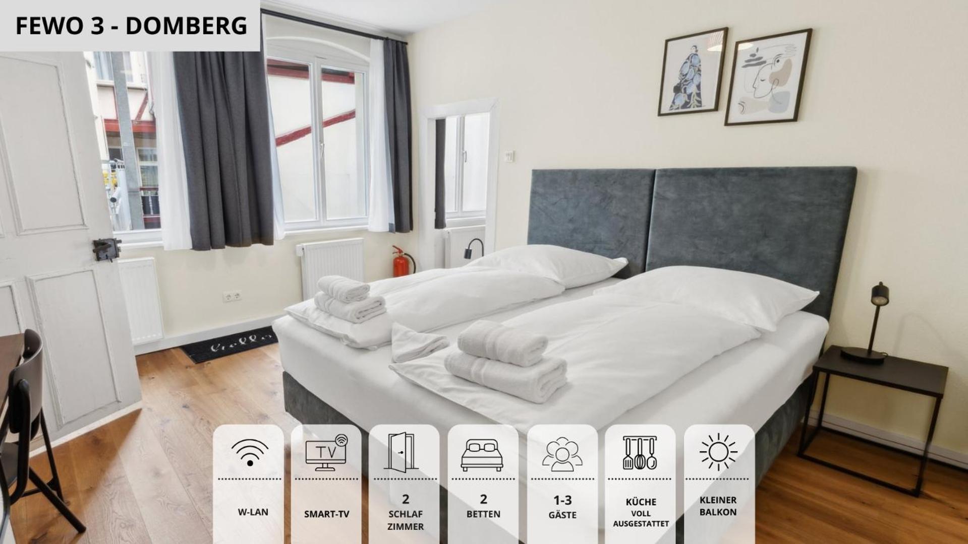 Neu Kapapart15 - 6 Schoene Fewos Mit Einbaukueche, Bad Und Balkon In Der Altstadt Auf Bambergs Insel Bagian luar foto